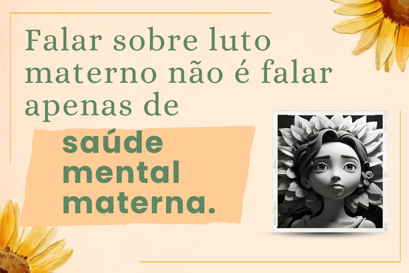 Falar sobre luto materno não é falar apenas de saúde mental materna.